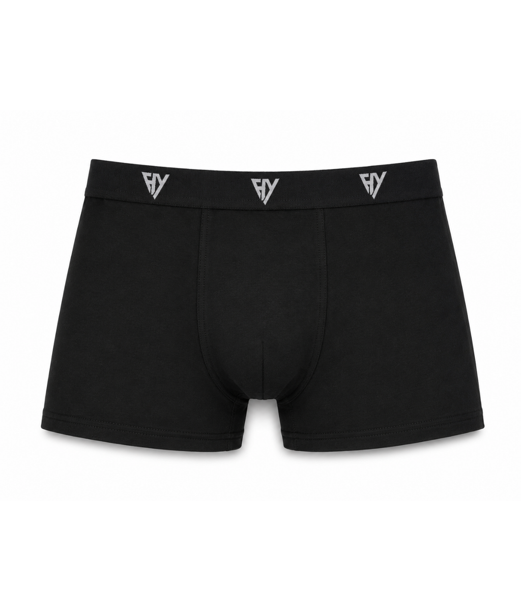 Cueca Boxer Cotton Preta Harmony