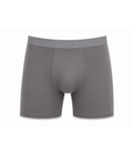 Cueca Boxer Long Leg Poliéster Chumbo Harmony