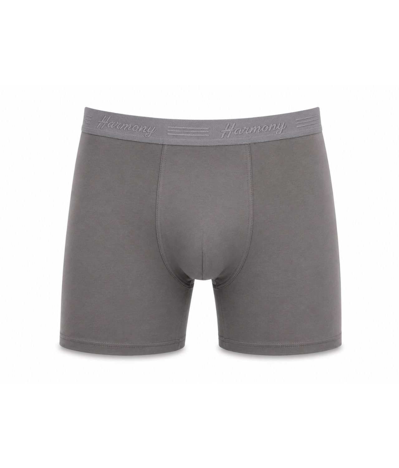 Cueca Boxer Long Leg Poliéster Chumbo Harmony