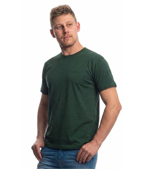 Camiseta Algodão Bordada Verde Harmony