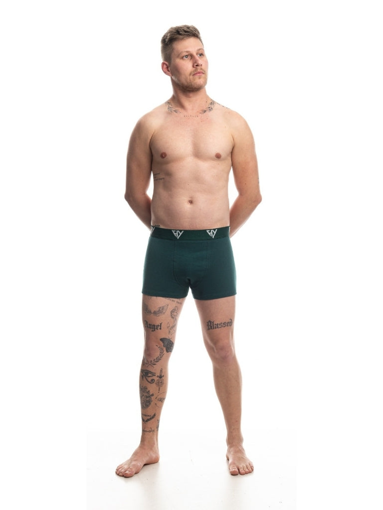 Cueca Boxer Cotton Verde Harmony