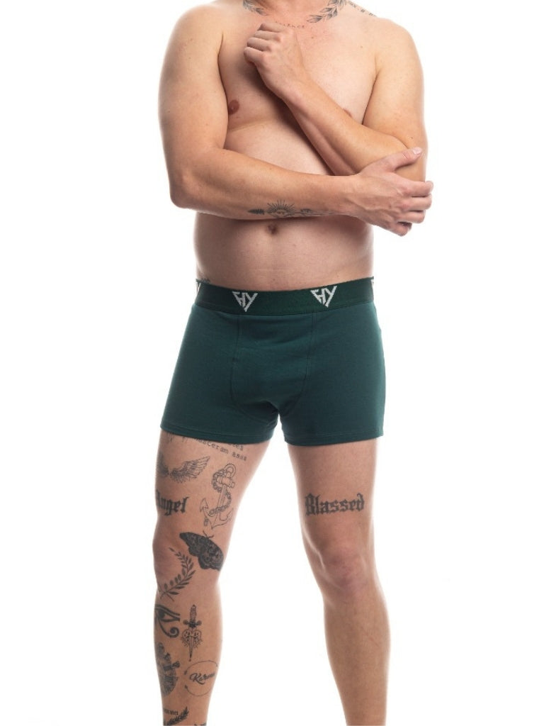 Cueca Boxer Cotton Verde Harmony
