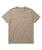 Camiseta Algodão Bordada Bege Harmony
