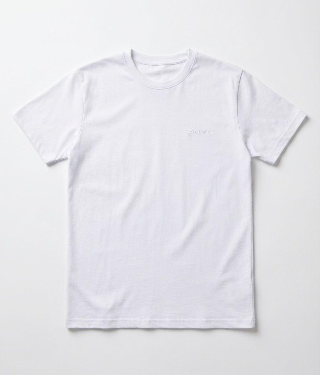 Camiseta Algodão Bordada Branca Harmony
