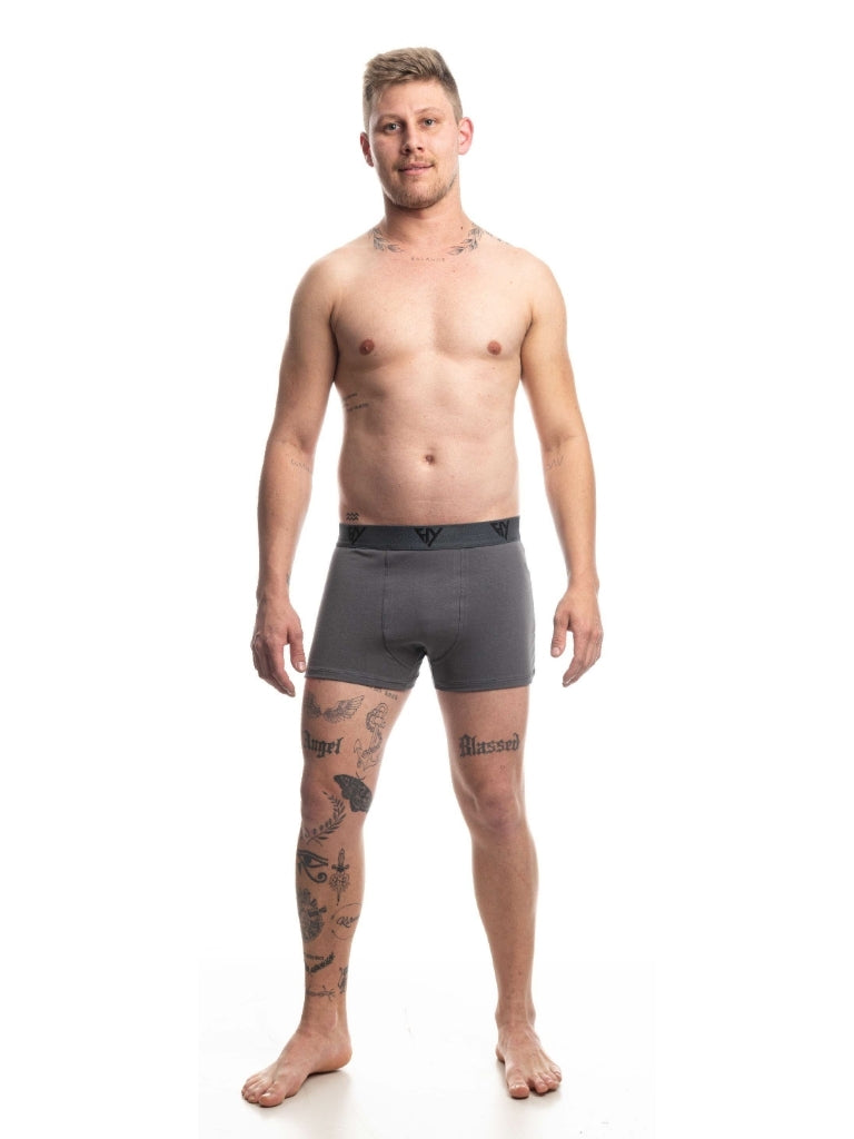 Cueca Boxer Cotton Chumbo Harmony