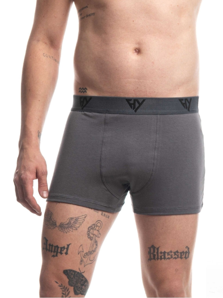 Cueca Boxer Cotton Chumbo Harmony