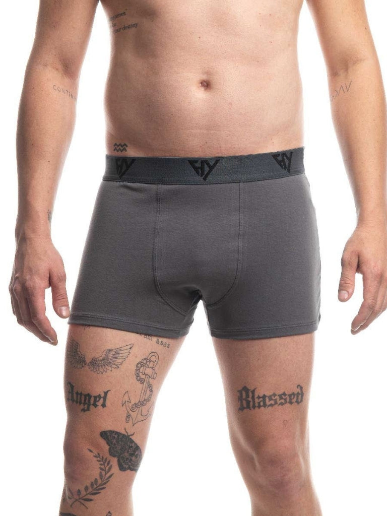 Cueca Boxer Cotton Chumbo Harmony