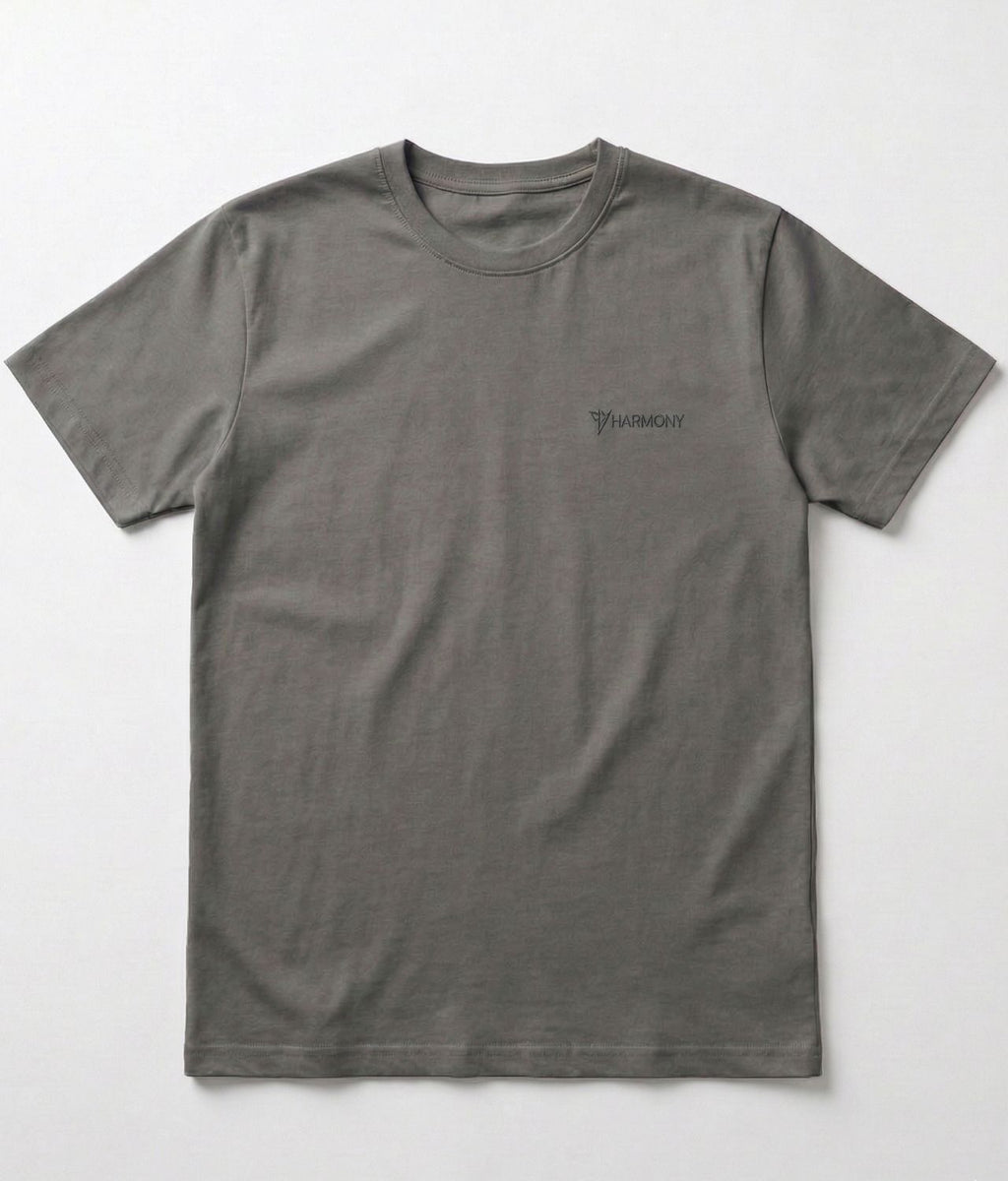 Camiseta Algodão Bordada Chumbo Harmony