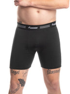 Cueca Boxer Long Leg Cotton Preta Harmony