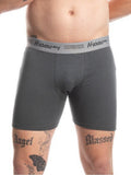 Cueca Boxer Long Leg Cotton Chumbo Harmony