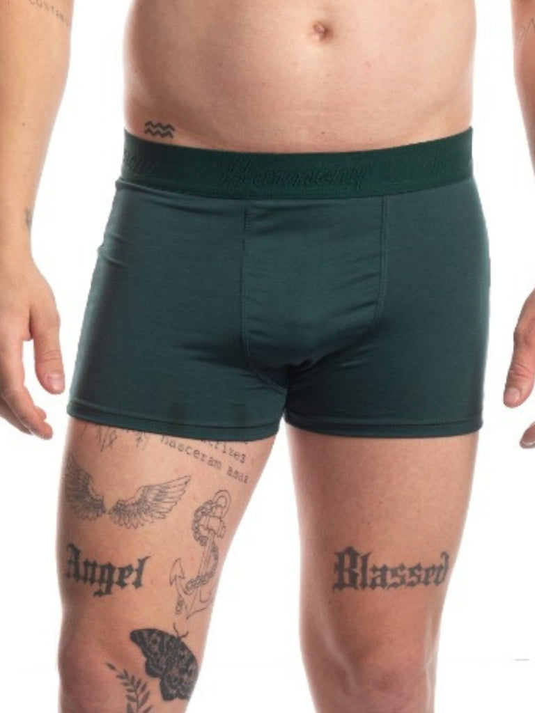 Cueca Boxer Poliéster Verde Harmony