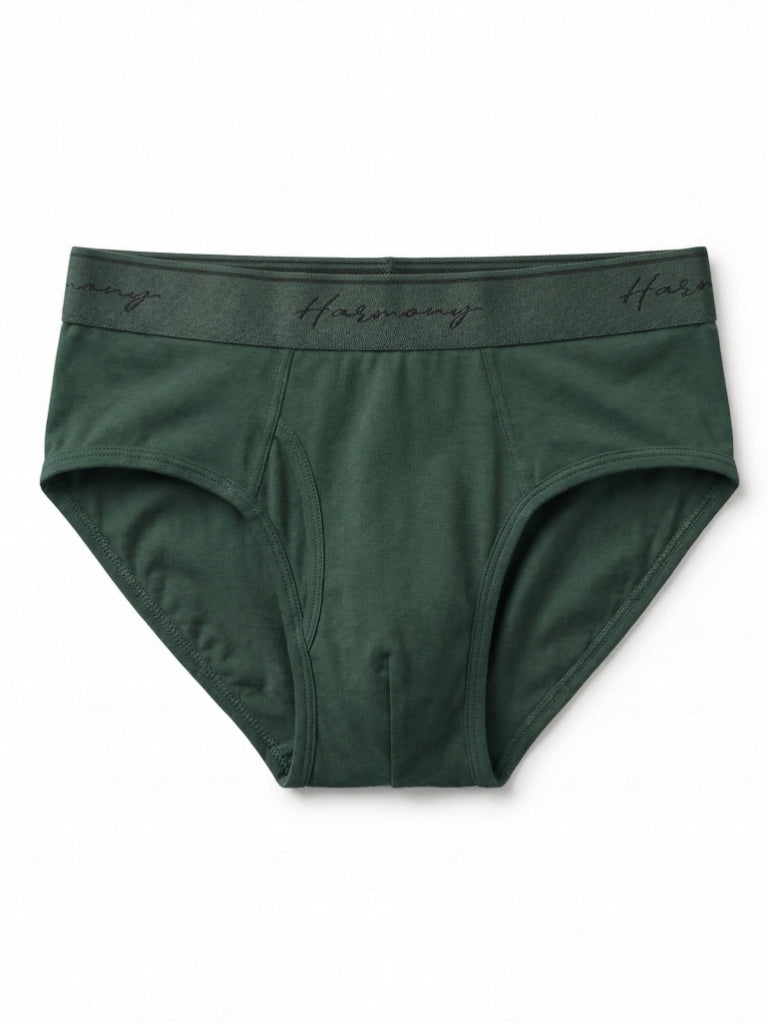 Cueca Slip Cotton Verde Harmony