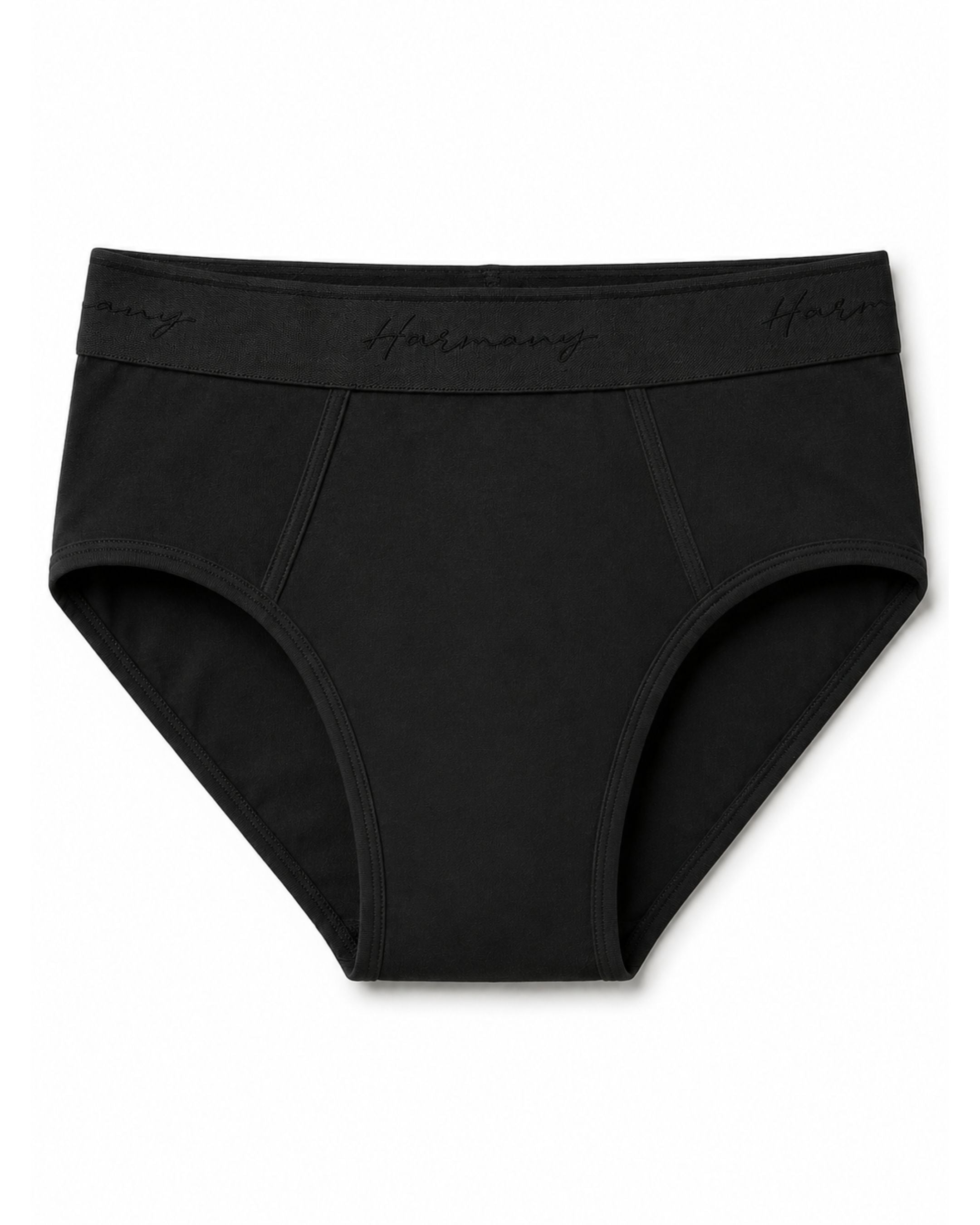 Cueca Slip Cotton Preta Harmony