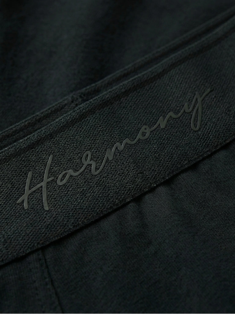 Cueca Slip Cotton Preta Harmony