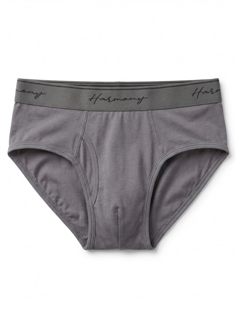 Cueca Slip Cotton Chumbo Harmony