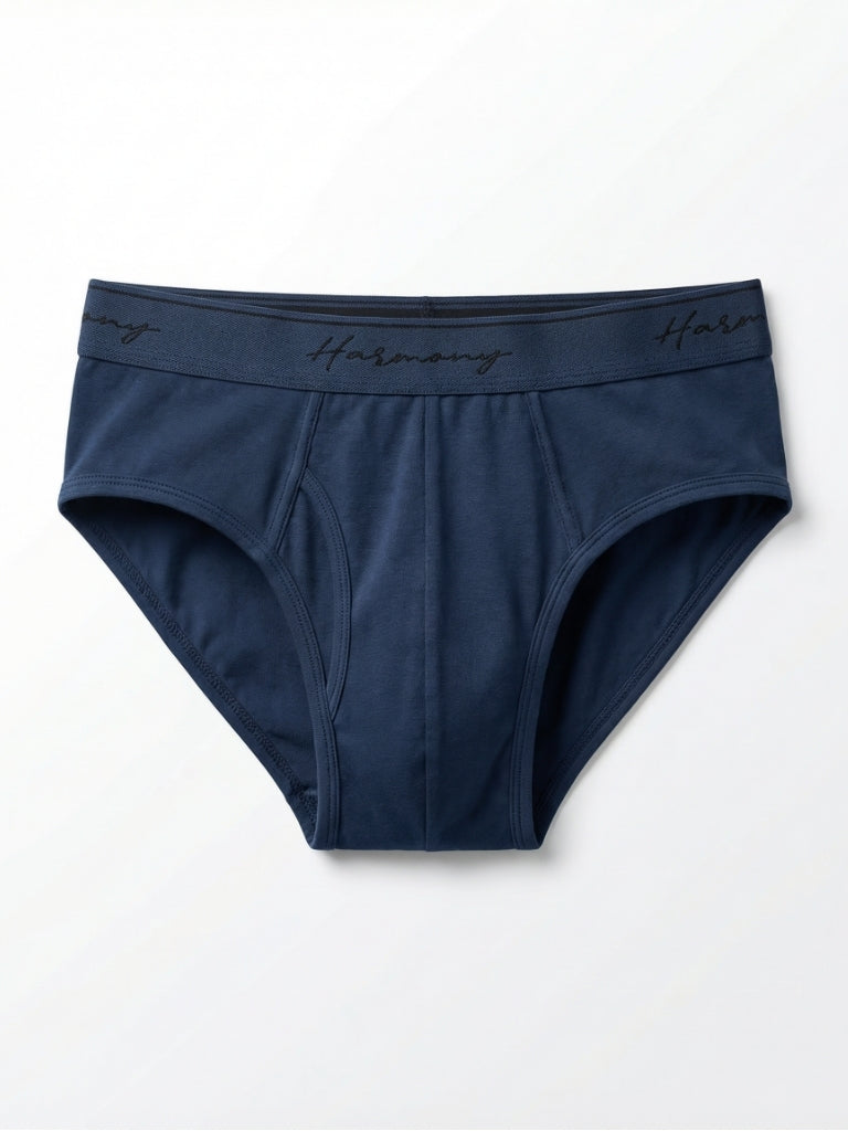 Cueca Slip Cotton Azul Harmony