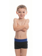Cueca Boxer Infantil Cotton Preta Harmony
