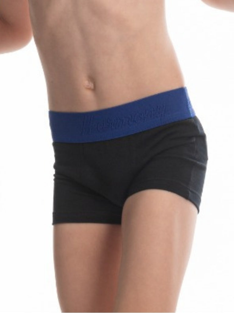 Cueca Boxer Infantil Cotton Preta Harmony