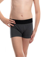 Cueca Boxer Infantil Cotton Chumbo Harmony