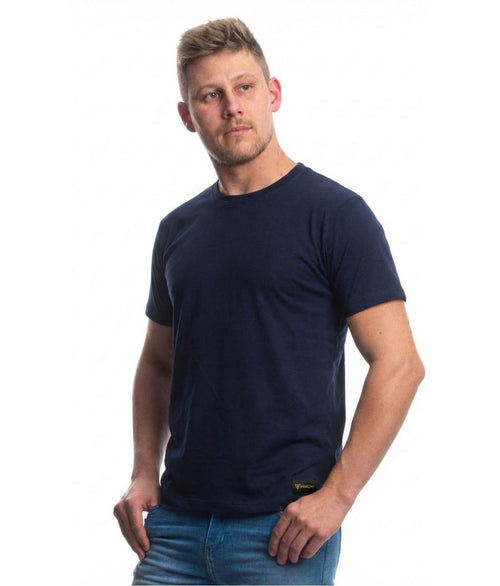 Camiseta Algodão Etiqueta Azul Harmony