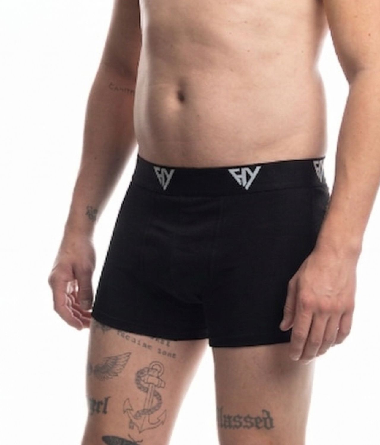 Kit 3 Cuecas Boxer Cotton Preta Harmony